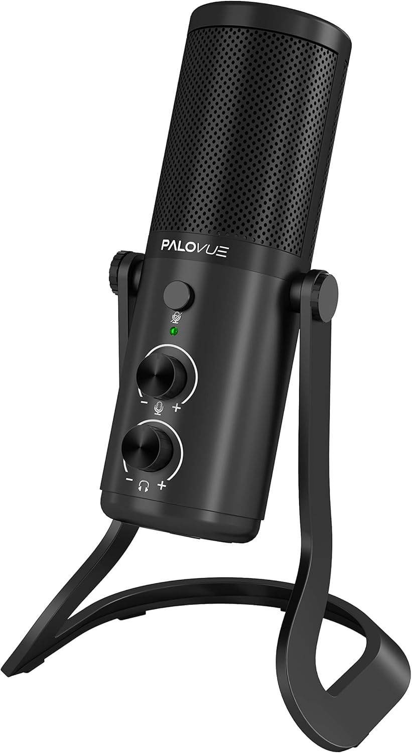 USB Computer Microphone Condenser with Noise Cancelling Instant Mute Pack of 2 J1999