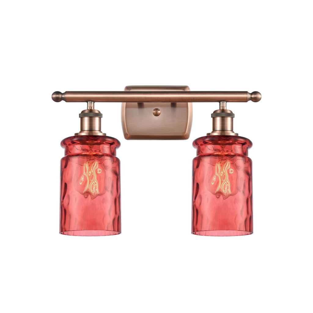 Antique Copper 2 Light Bath Vanity Light M62236