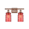 Antique Copper 2 Light Bath Vanity Light M62236