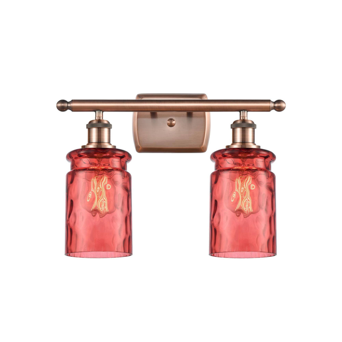 Antique Copper 2 Light Bath Vanity Light M62236