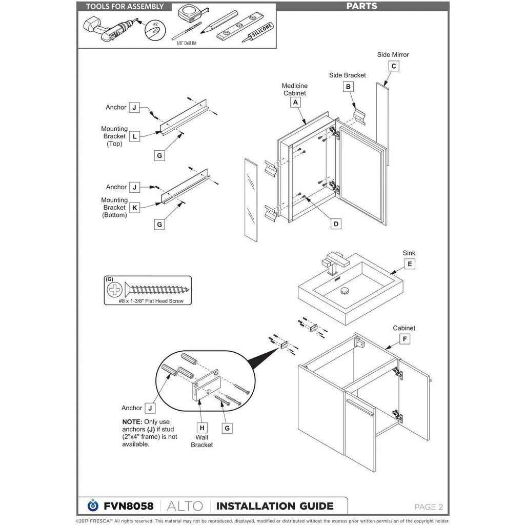 Black Modern Bathroom Cabinet with Integrated Sink O61458
