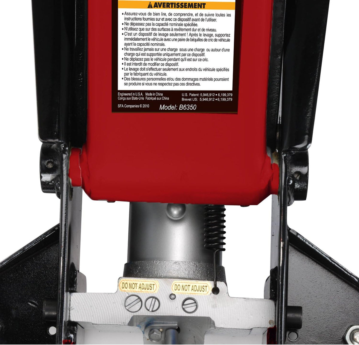 Black/Red 3.5 Ton Service Jack C32952
