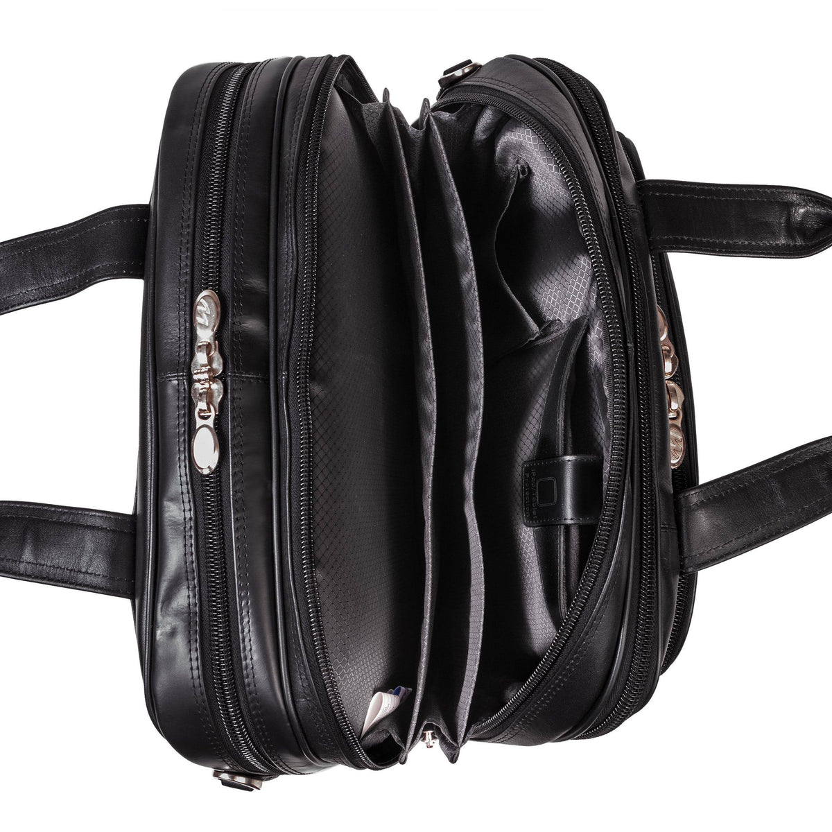 Black Leather Laptop Case Q289