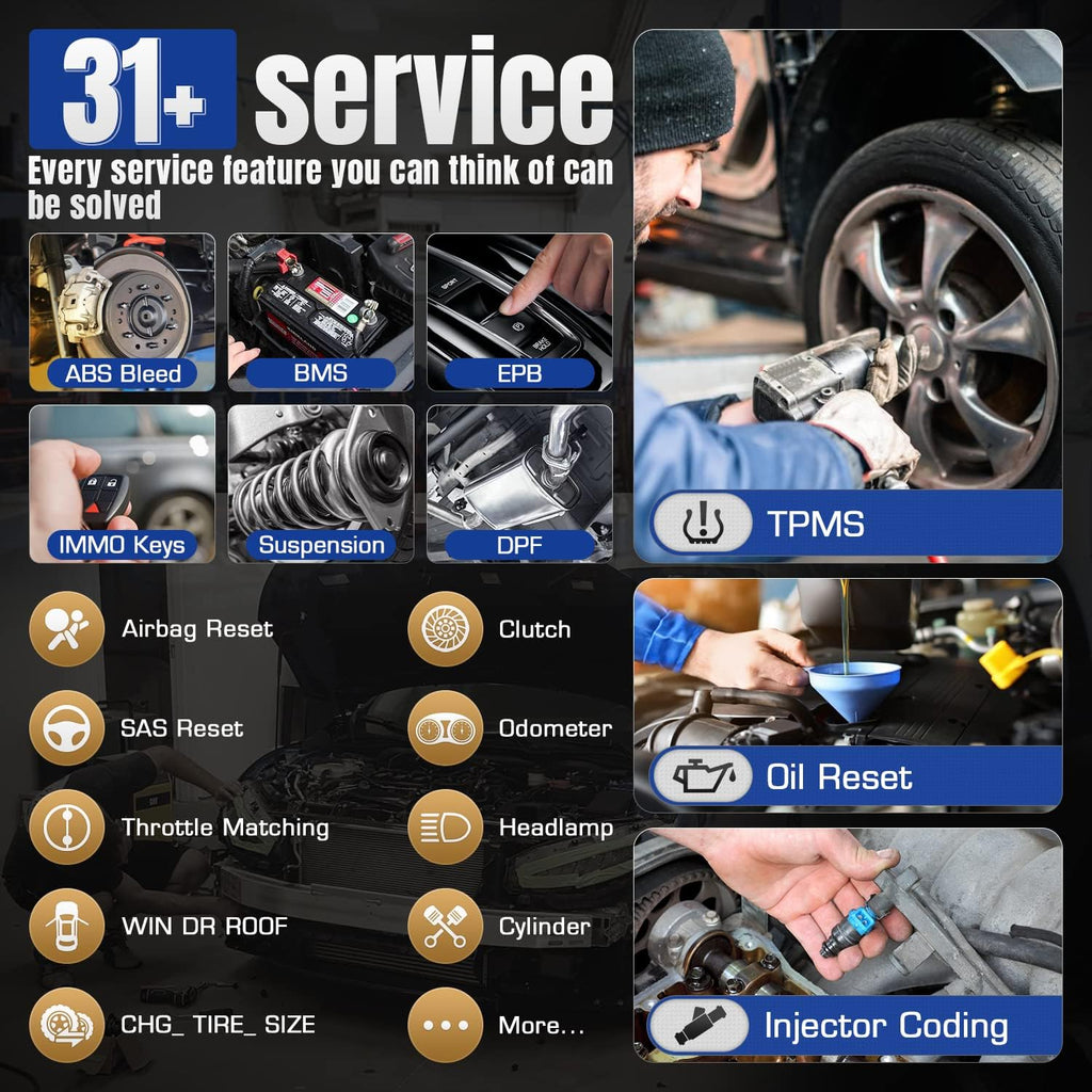 Bi-Directional Control 31+ Service All System Diagnostics Scanner F7749