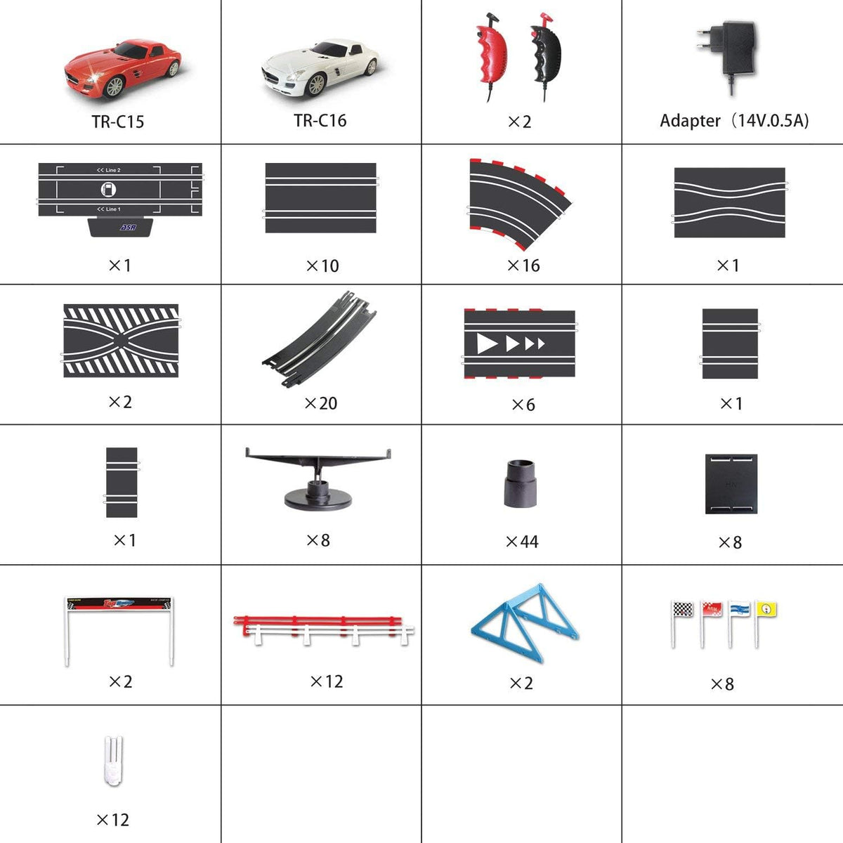 Slot car Set 1:43 Scale K60462