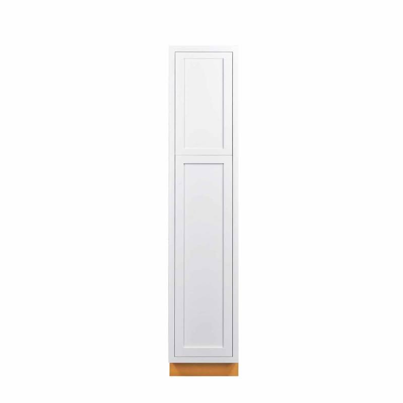 White 18 inch Wide x 84 inch Tall 2 Door Pantry Cabinet Q396369