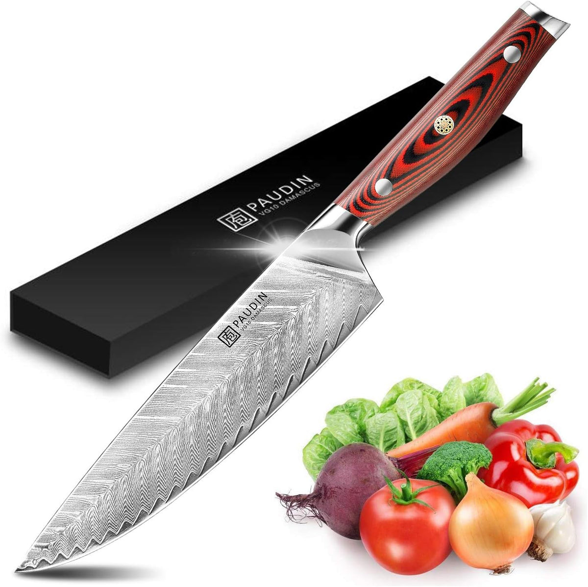 8 Inch Damascus High Carbon Stainless Steel Chef Knife J947787
