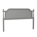 King French Grey Wood and Cane Headboard E799