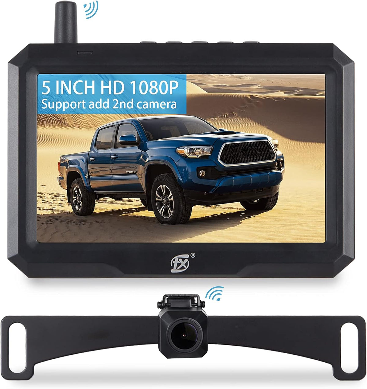 Wireless Backup Camera 1080p Night Vision with 5 Split Monitor S641