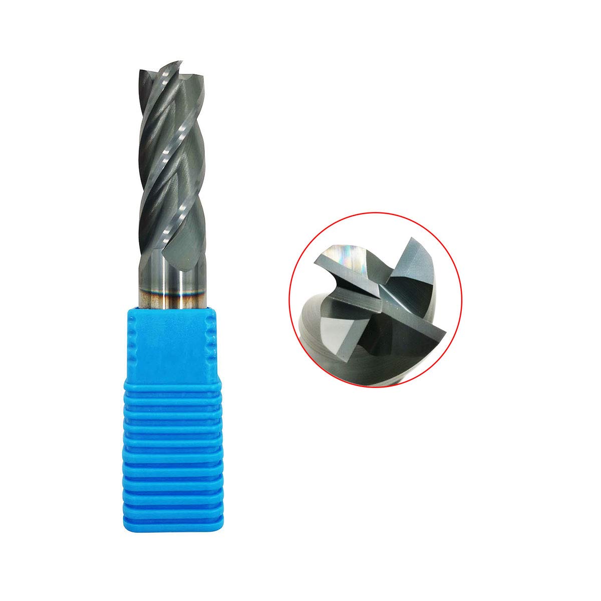 1/8 Carbide Square End Mill 4 Flute AlTiN Pack of 2 J4858