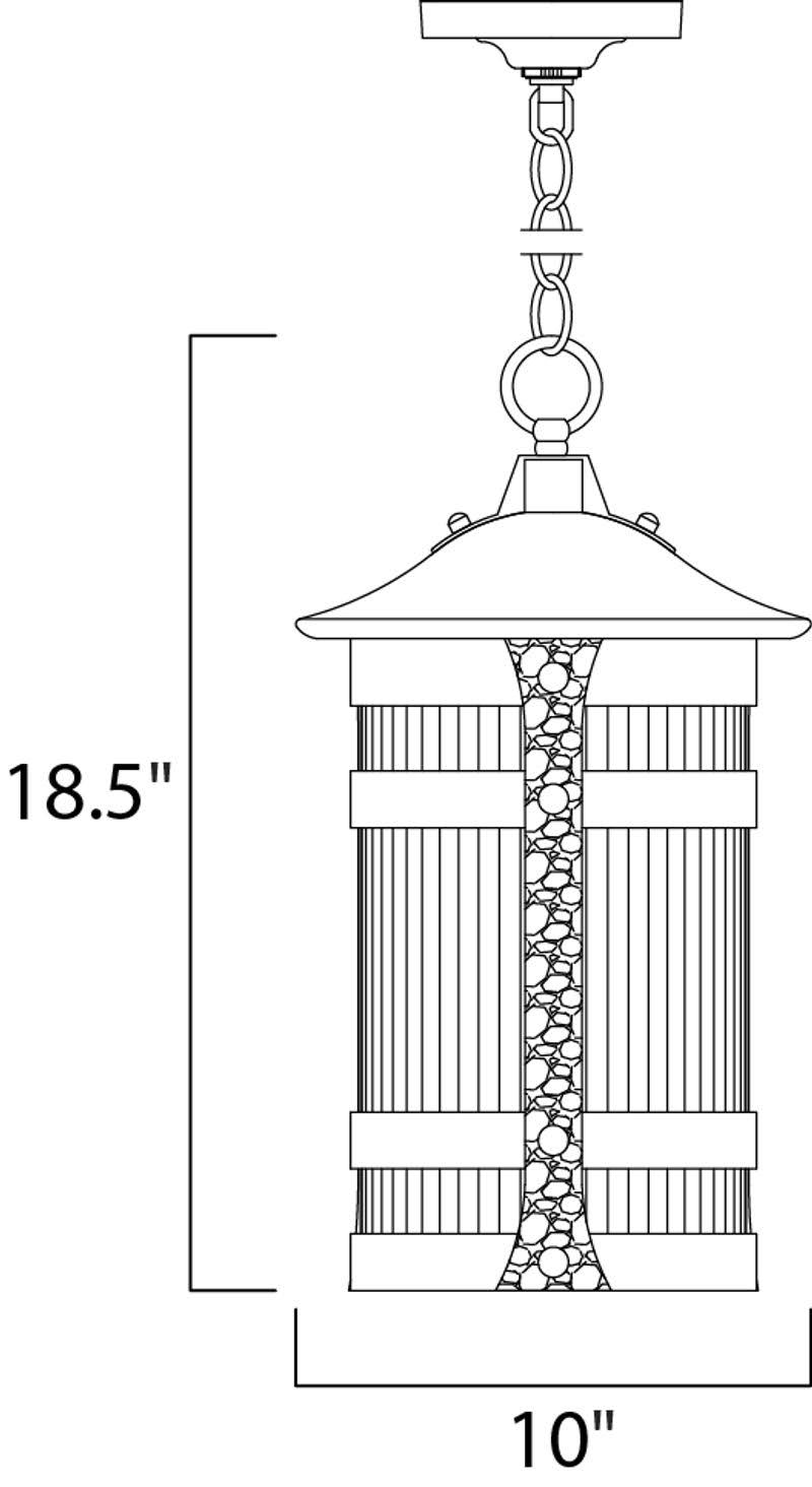 Anthracite Outdoor Hanging Light E2316