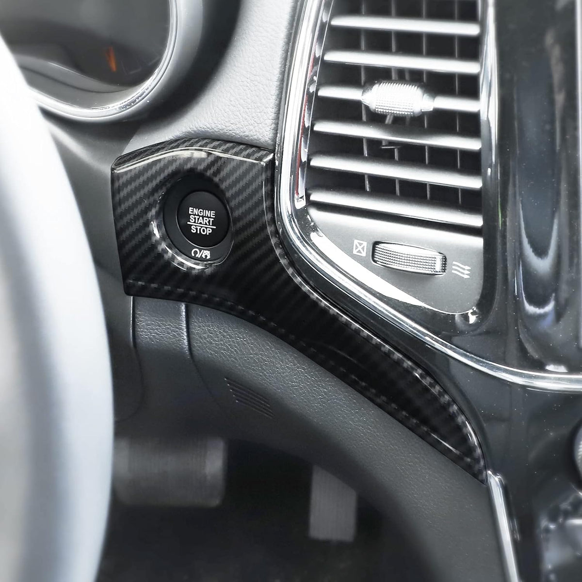 Dashboard Panel Trim & Door Handle Cover Kits Carbon Fiber Texture H8196