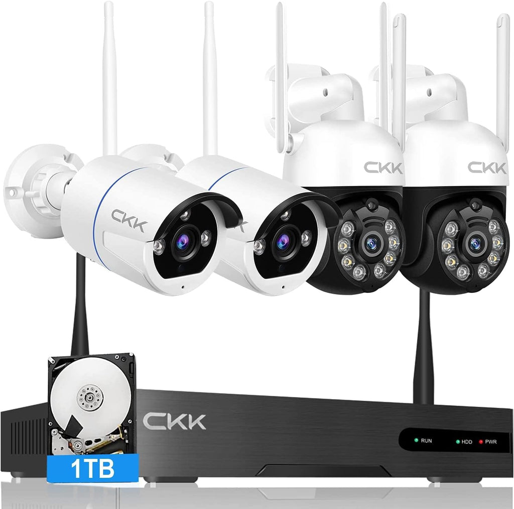 3MP Wireless Security Camera System with 1TB HDD C3417