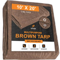Brown Poly Tarps Case of 12 G3449
