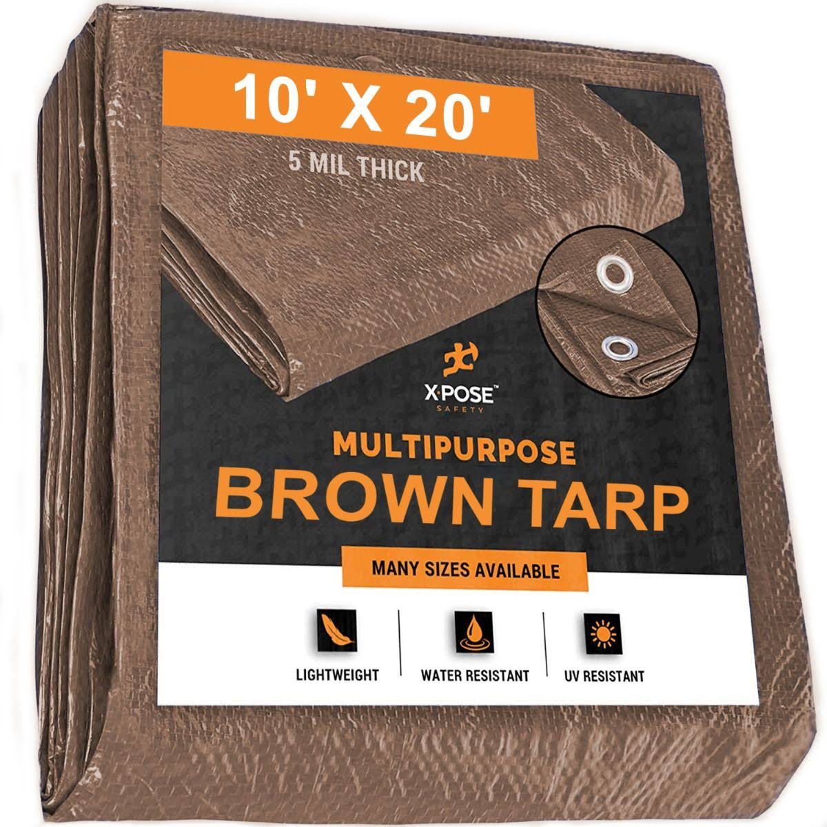 Brown Poly Tarps Case of 12 G3449