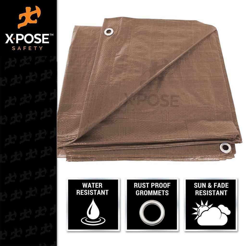 Brown Poly Tarps Case of 12 G3449