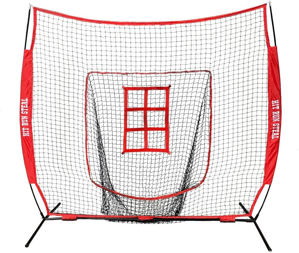 Practice Baseball and Softball Hitting Net and Carrying Bag Y965847