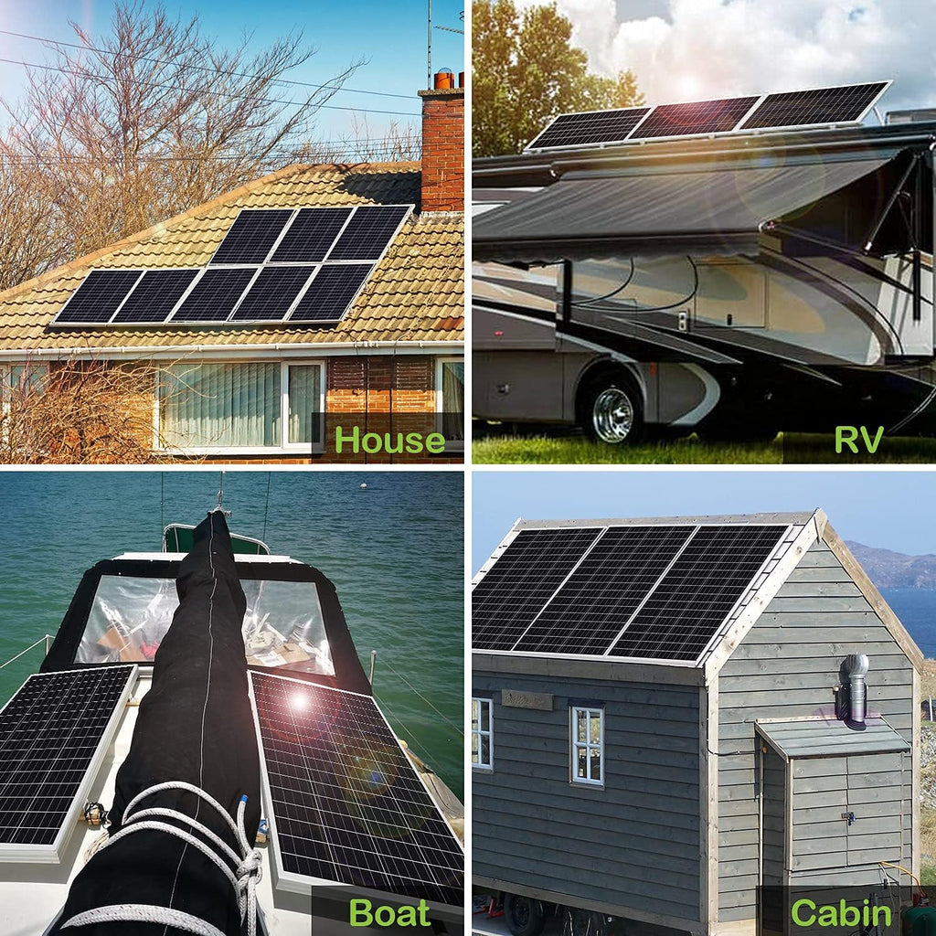100 Watt 12 Volt Monocrystalline Solar Panel Starter Kit X9536
