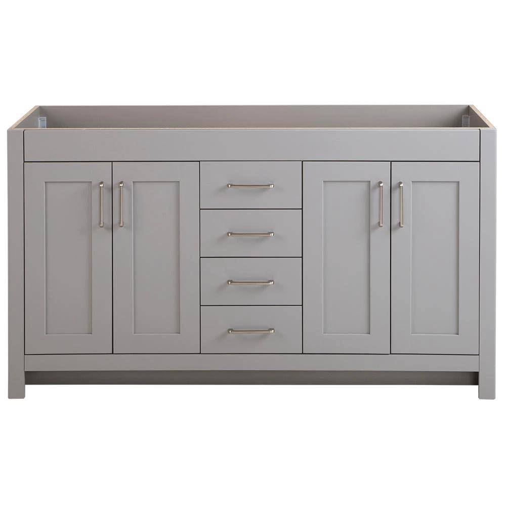 60 in. Bath Vanity Cabinet Only in Sterling Gray W524