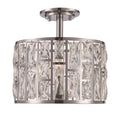 3Lt Semi-Flush Crystal N89562