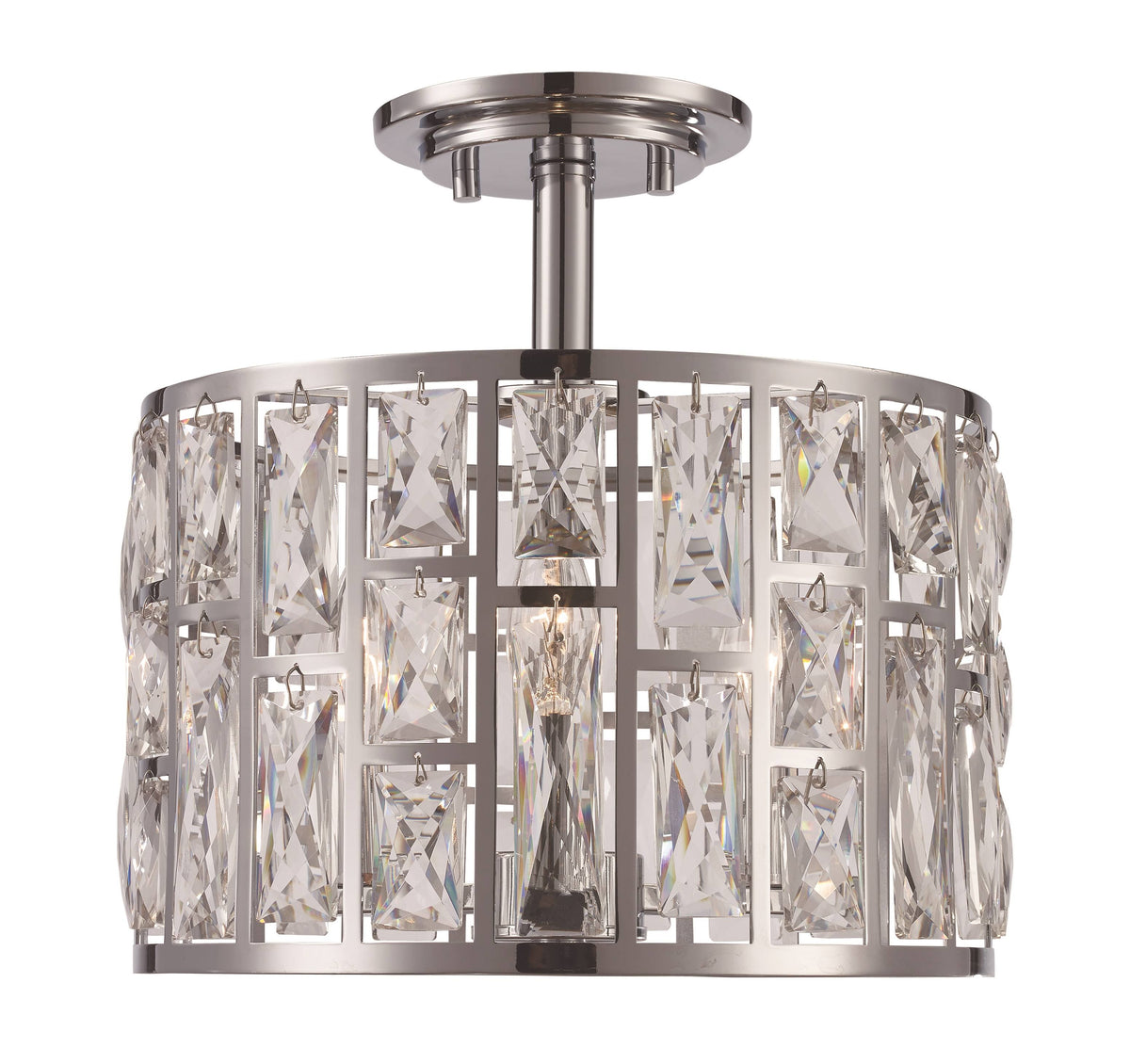 3Lt Semi-Flush Crystal N89562