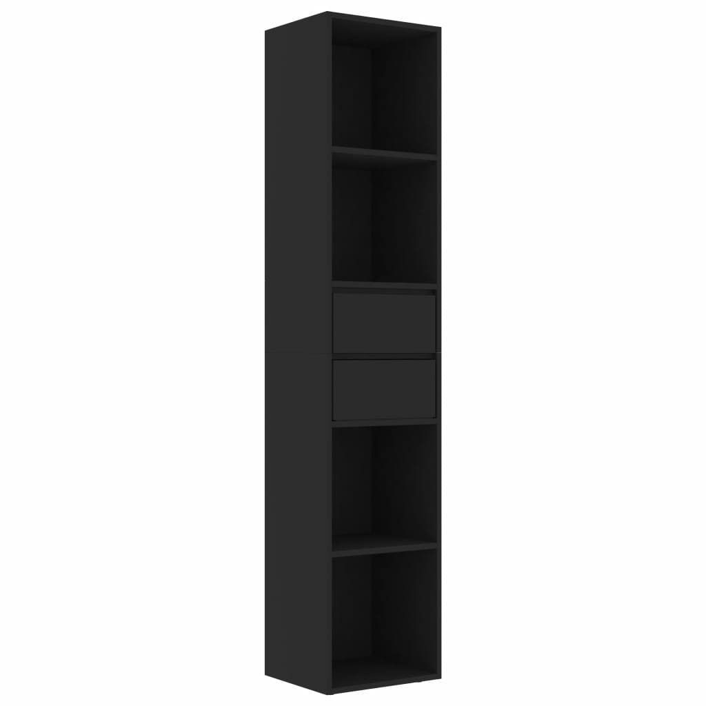 White and Sonoma Oak Chipboard Book Cabinet E3456