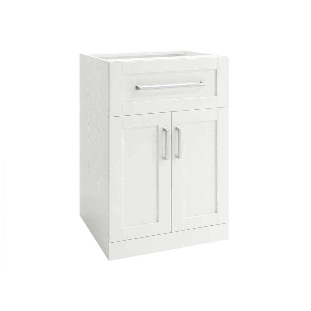 White 2-Door with Drawer Cabinet T41702