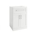 White 2-Door with Drawer Cabinet T41702