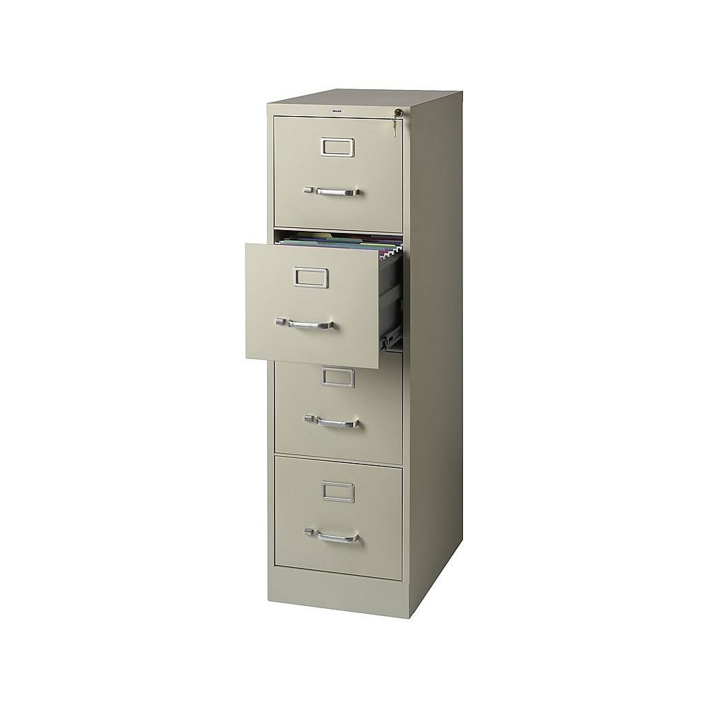 Putty/Beige 4 Drawer Vertical File Cabinet N870324