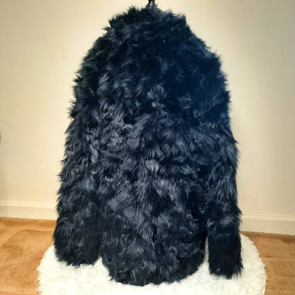 Womens Shaggy Faux Fur Coat P5569