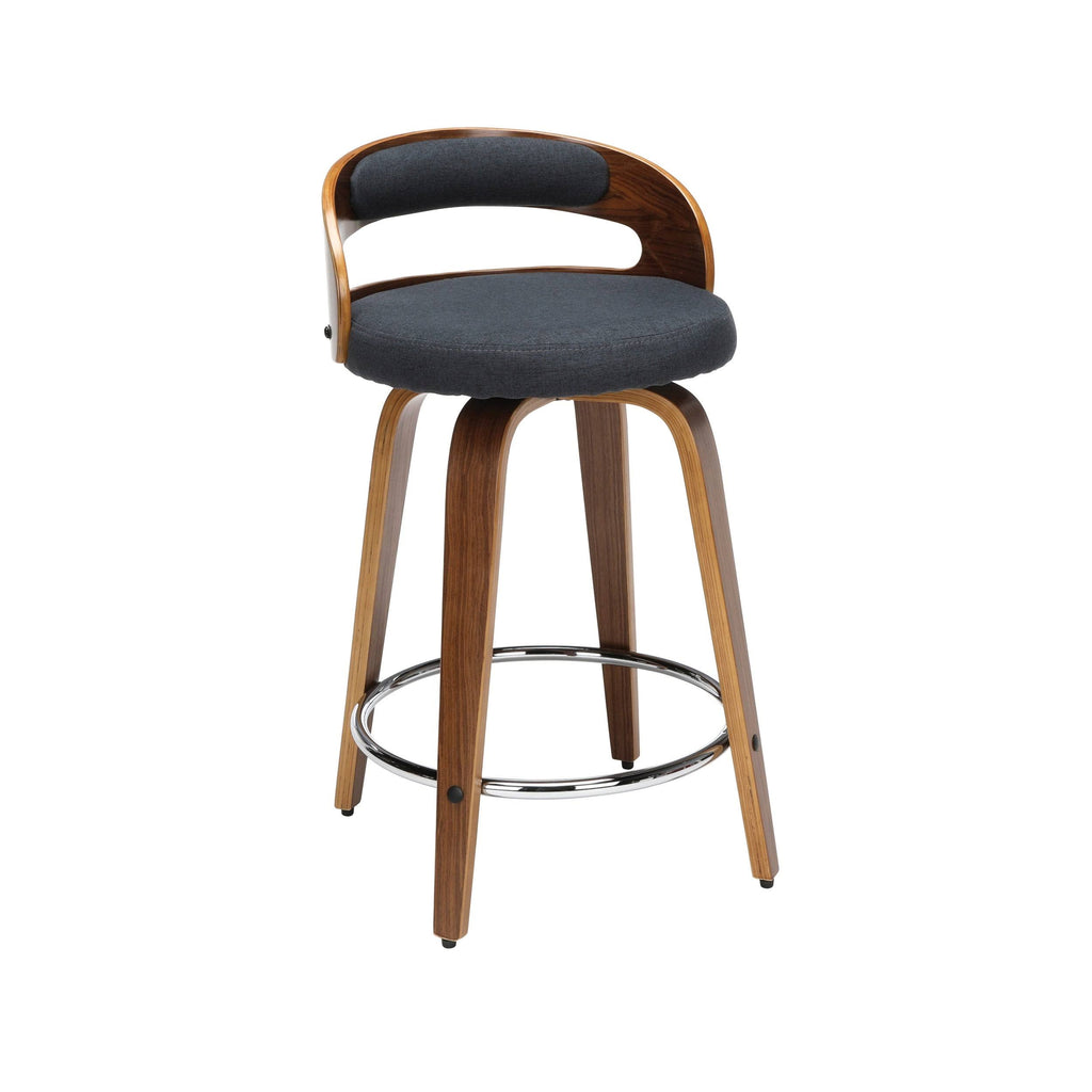 Beige Bentwood Swivel Stool S63131