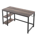 Dark Brown Black Desk S673