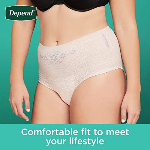 Large Blush Disposable Incontinence Underwear 72 Count H7292