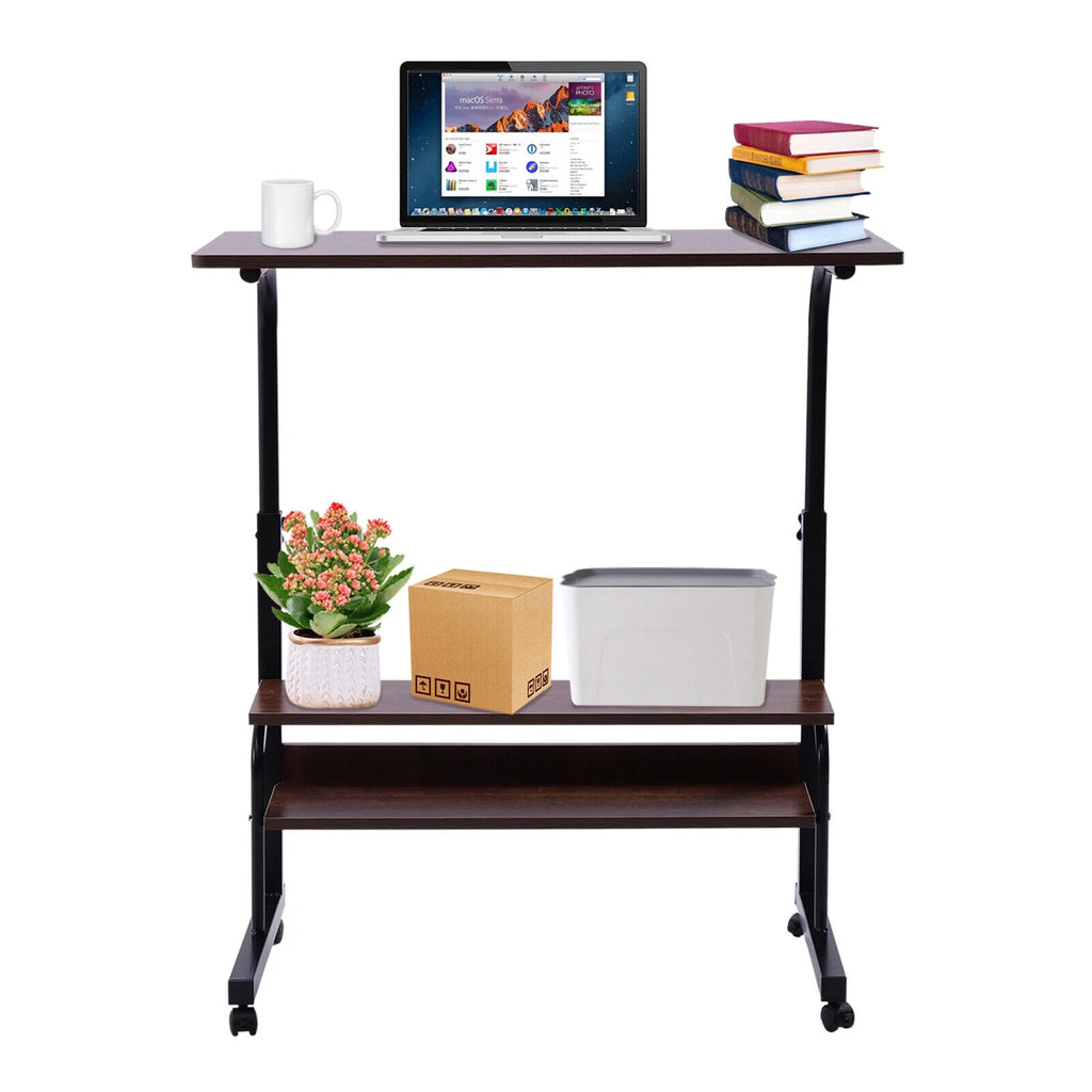 Rolling Computer Desk Corner Laptop Table B8321
