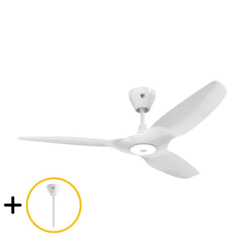 White Outdoor Ceiling Fan with Downrod A4640