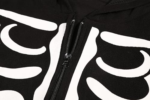 Skeleton Costume Glow in Dark Skull Onesie K189