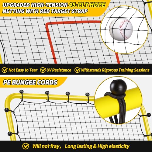 48" x 52" Baseball & Softball Rebounder Net with Carry Bag R98294