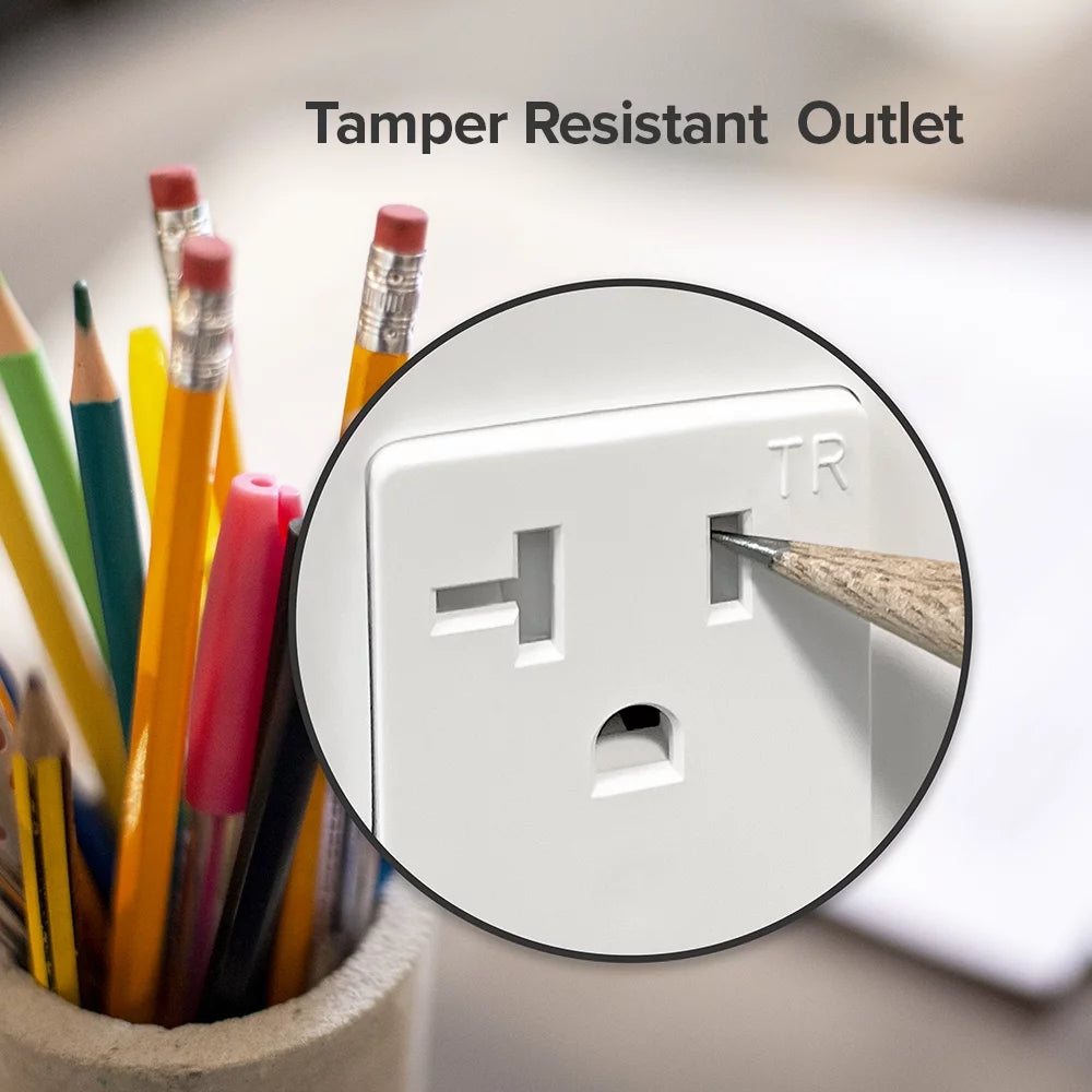 20A Tamper Resistant Decorative Electrical Outlet 10 Pack A187