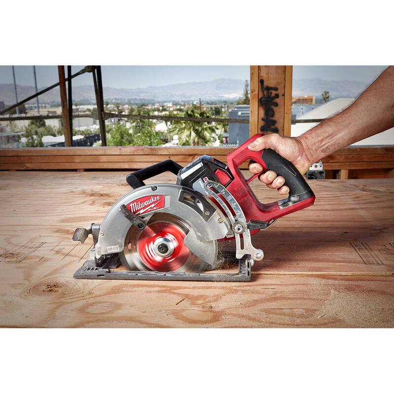 18V Cordless 7-1/4 in. Rear Handle Circular Saw with Two 6 Ah Batteries G2941