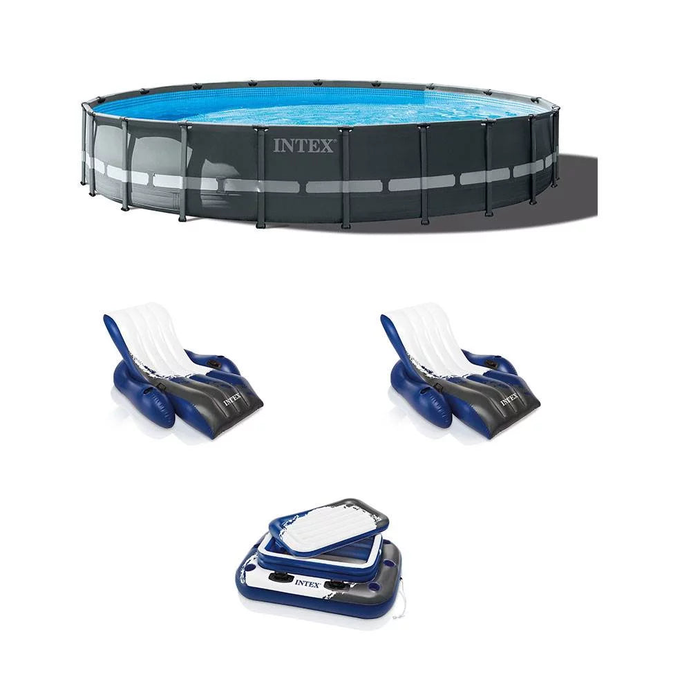 20ft x 48in Round Pool with Pump and Ladder W67908