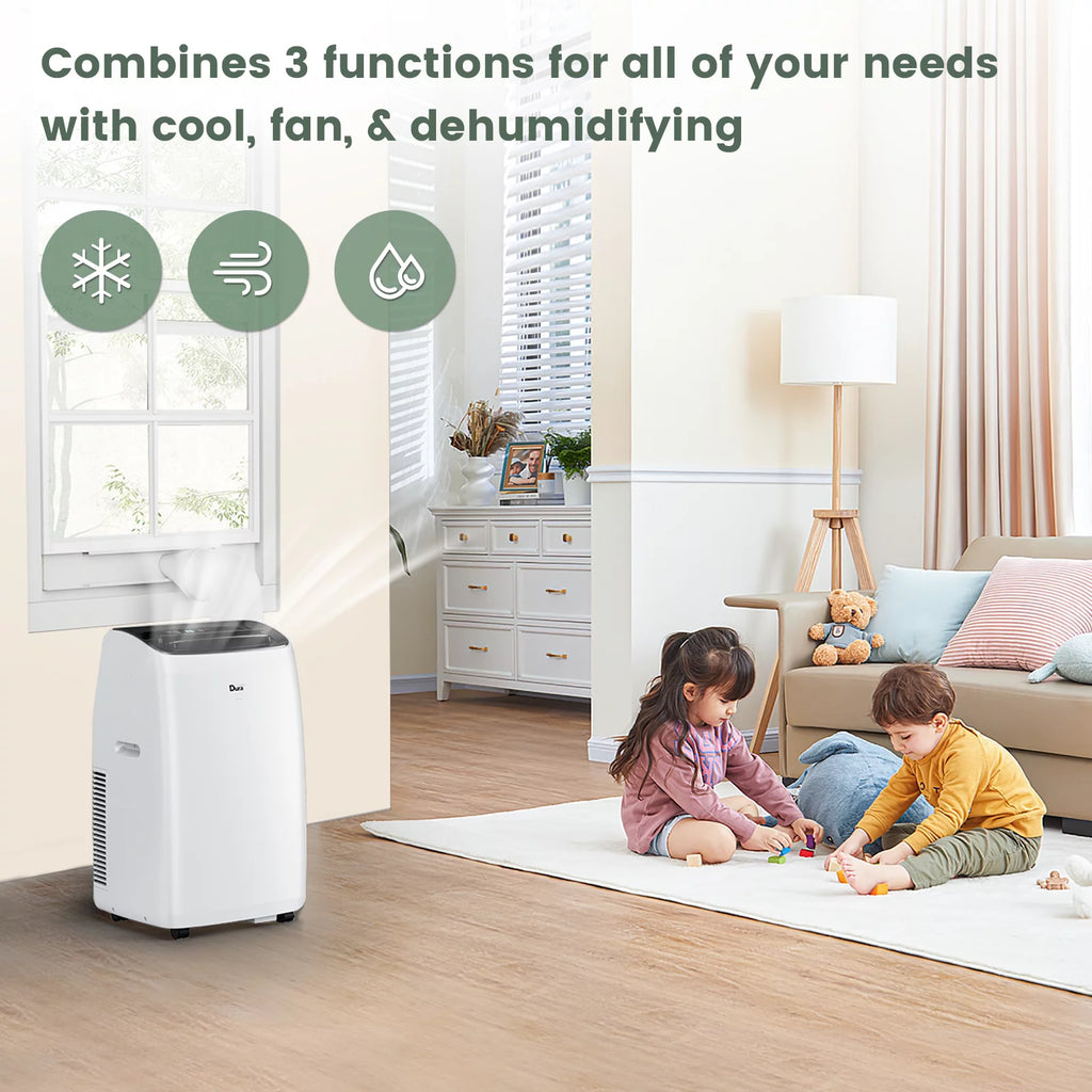 10200 BTU Portable Air Conditioner up to 450 Sq Ft with Dehumidifier B114