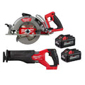 18V Cordless 7-1/4 in. Rear Handle Circular Saw with Two 6 Ah Batteries G2941