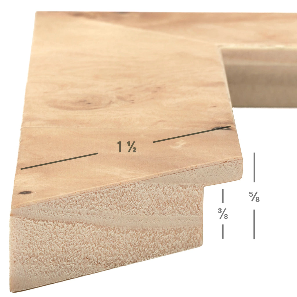12x36 inch Natural Wood Burl Picture Frame D785342