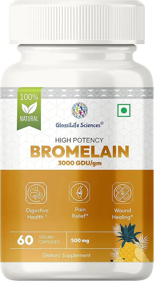 Bromelain 3000 GDU 120 Capsules E94733