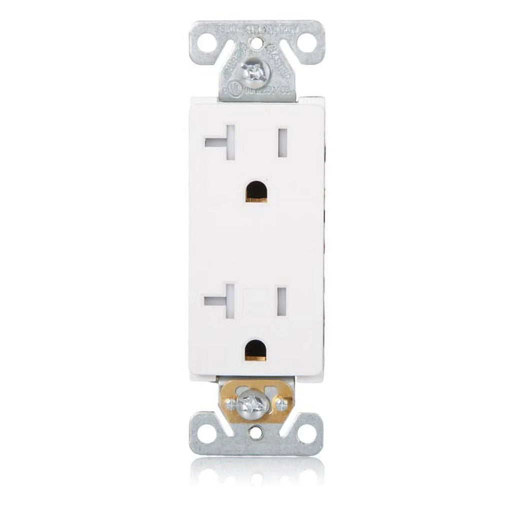 20A Tamper Resistant Decorative Electrical Outlet 10 Pack A187