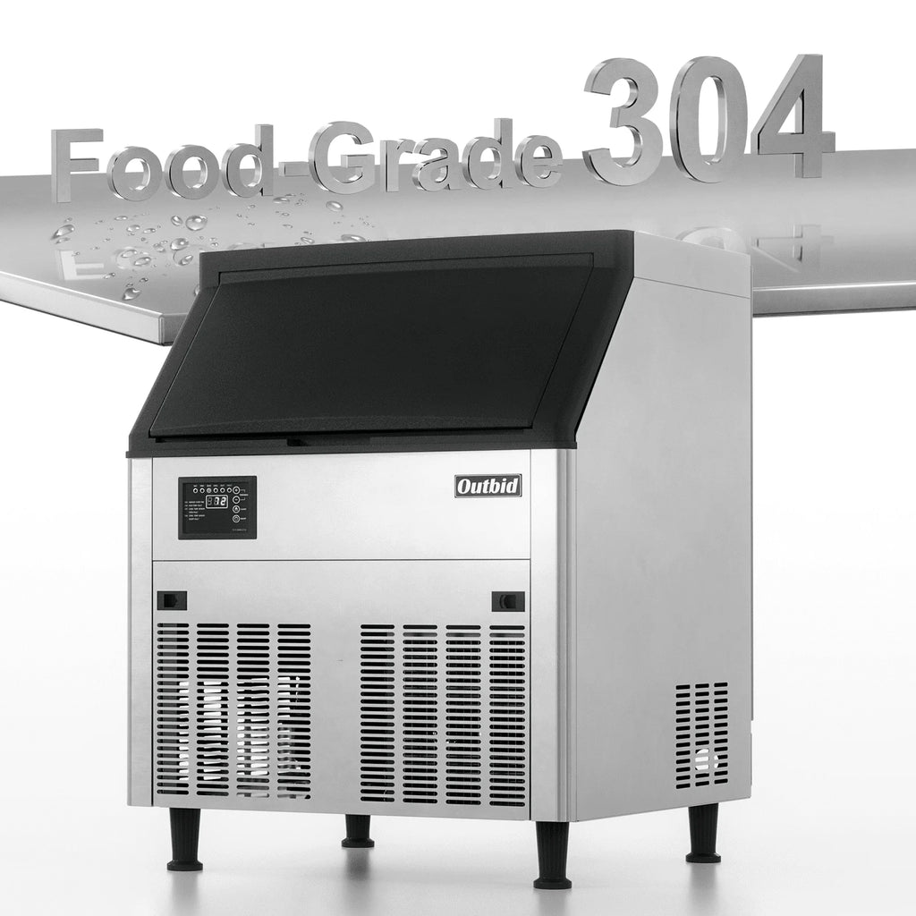 26" Stainless Steel Undercounter Ice Machine with 90 LBS Bin Y959