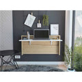 White Natural Folding Floating Desk N971472