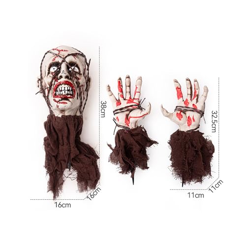 Lighted Zombie Groundbreaker Halloween Decoration W3826
