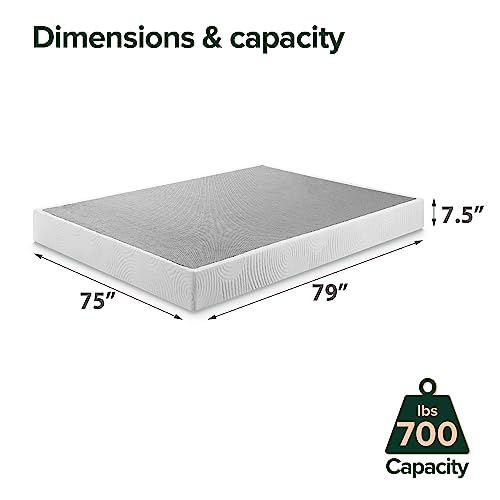 Queen White 9 Inch Metal Box Spring L850976