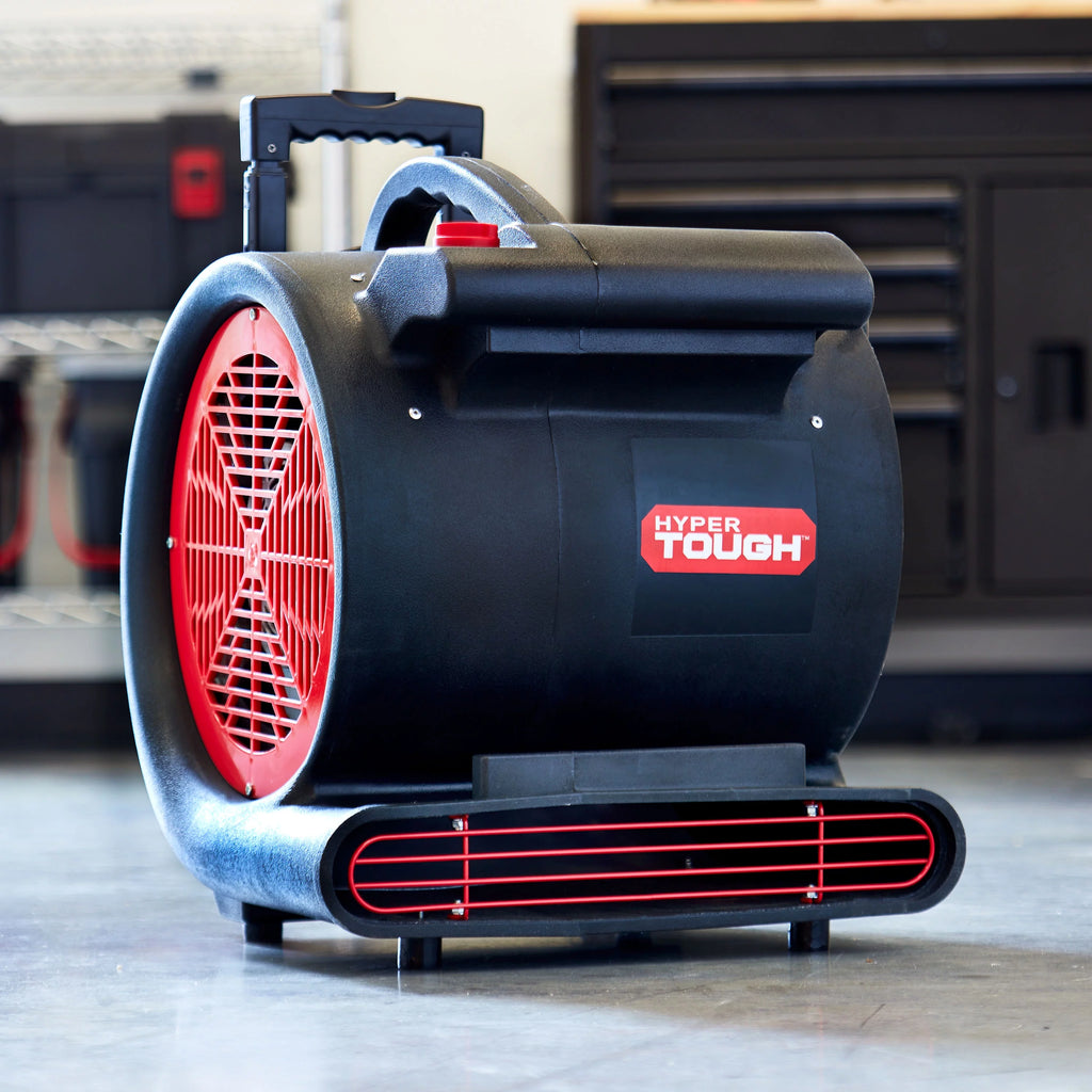 1 HP 3-Speed Utility Fan Air Mover Floor Dryer Black J606829